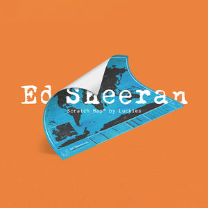 Scratch Map Ed Sheeran Edition